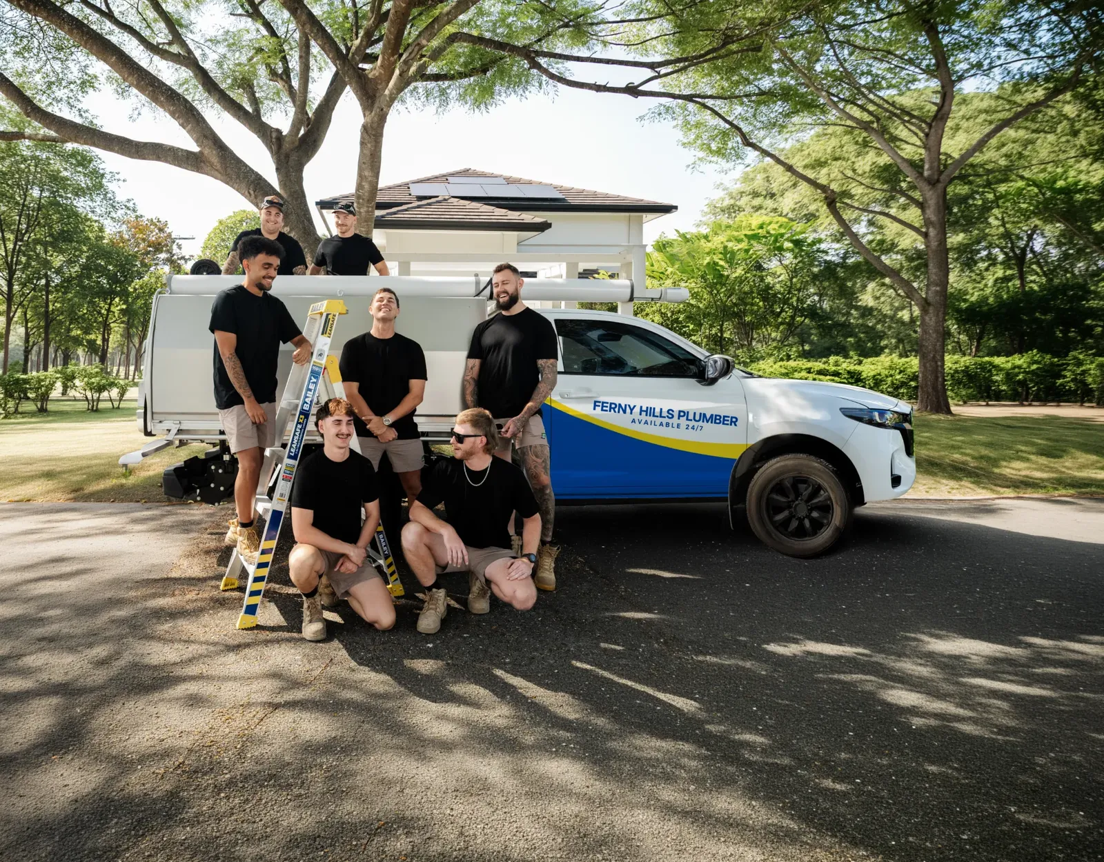 Ferny Hills Plumber ute and team
